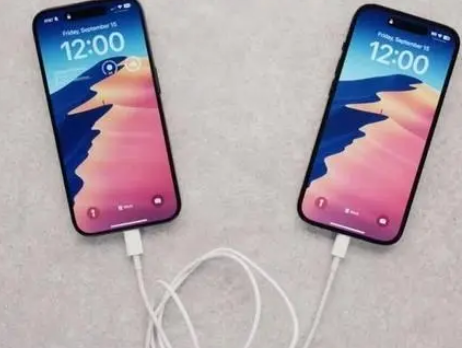 古浪苹果15维修店分享iPhone15可以给安卓充电吗 